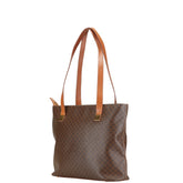 セリーヌ マカダム トートバッグ ブラウン PVC レザー レディース CELINE 【中古】